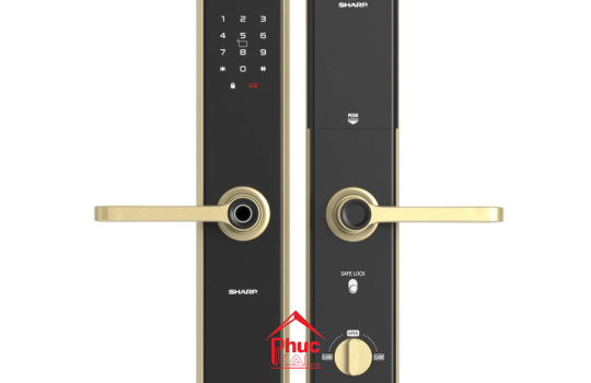 KHOÁ VÂN TAY THÔNG MINH SHARP A1-B VÀNG (GOLD)