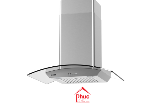 MÁY HÚT MÙI KÍNH CONG GẮN TƯỜNG - ĐIỀU KHIỂN PHÍM CƠ BC2001A