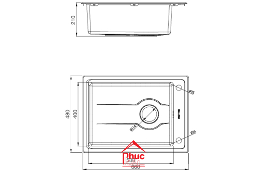 Chậu rửa chén MS 5066W