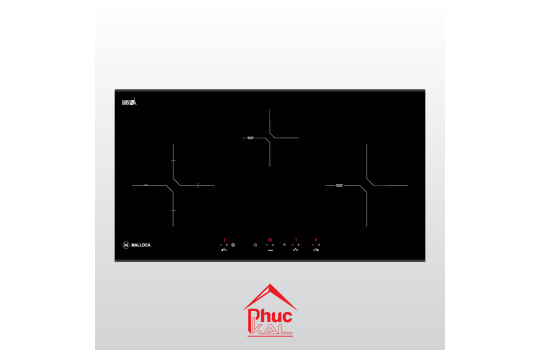 Bếp kính âm 2 từ và 1 điện MH-03IR N